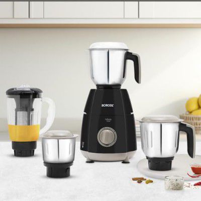 Borosil 750W Infinity Mixer Grinder with 4 Stainless Steel Jars