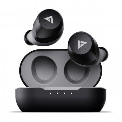 Boult Audio Truebuds with 30H Playtime, IPX7 Waterproof, Lightning Boult™ Type C Fast Charging (10 Min=100Mins), BoomX™ Tech Rich Bass, Pro+ Calling HD Mic, Touch Controls in Ear Earbuds TWS (Grey)