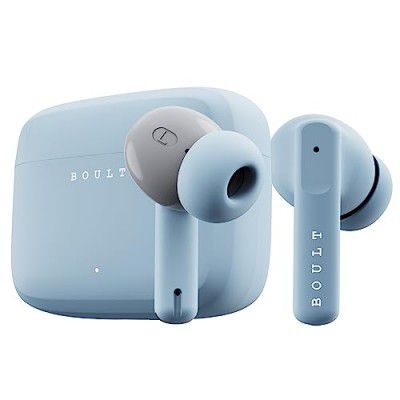 Boult Audio Z60 Truly Wireless in Ear Earbuds with 60H Playtime, 4 Mics ENC Clear Calling, 50ms Low Latency Gaming, 13mm Bass Driver, Type-C Fast Charging, IPX5 ear buds TWS Bluetooth 5.3(Powder Blue)