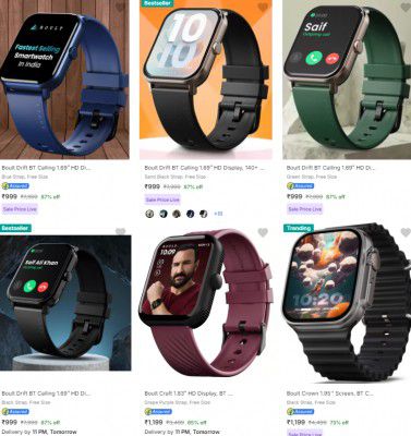 Boult Smart Watches Starts at ₹999