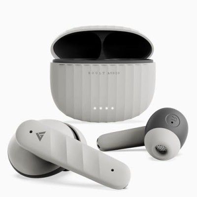 Boult X45 Truly Wireless in Ear Earbuds with 40Hr Playtime, 45ms Low Latency Gaming, 4 Clear Calling ENC Mic, 13mm Bass Drivers, Bluetooth 5.3 Ear Buds TWS, IPX5, Made in India earpods (Grey)