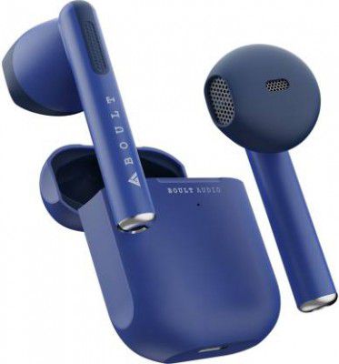 Boult XPods with Mega 13mm Drivers, 20H Battery, Fast Charge & Pairing, Made In India Bluetooth Headset  (Blue, True Wireless)