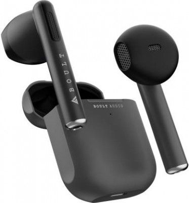 Boult XPods with Mega 13mm Drivers, 20H Battery, Fast Charge & Pairing, Made In India Bluetooth Headset  (Black, True Wireless)