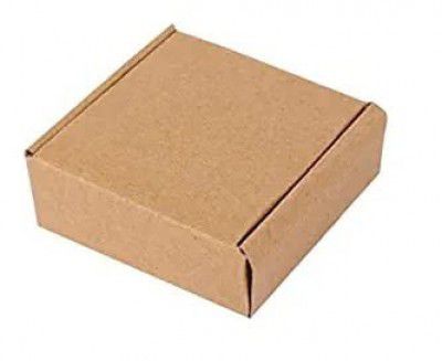 Box Brother 3 Ply Brown Flap Corrugated Packaging Box Size: 4x4x1.5 Length 4 inch Width 4 inch Height 1.5 inch 3Ply Corrugated Packaging Box (Pack of 50)