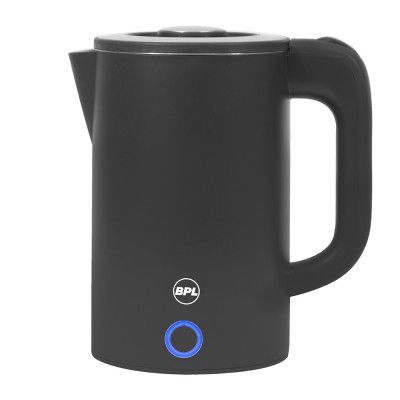 BPL 1.6L 1200W Electric Kettle, 100% Detachable Lid for easy cleaning, Grey