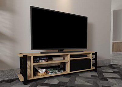 Bravo Home Loop TV Unit (Oak and Black)