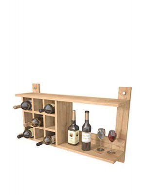 Bravo Home Shan Shelf Wine Rack (Oak)