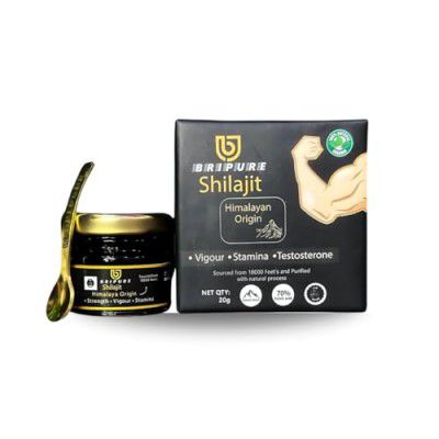 Bripure Original Pure Himalayan Shilajit/Shilajeet Resin,20g - Helps in Boost Stamina,Muscle Recovery and Increase Strength | Lab Report Contains