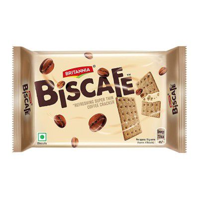 Britannia BisCafe Super Thin Coffee Crackers, 100g