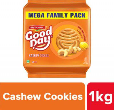 BRITANNIA Good Day Cashew Cookies  (1000 g, Pack of 10)