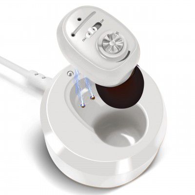 Britzgo Digital Hearing Aid Amplifier Vhp-1607 Rechargeable (White)