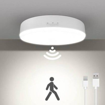 Broistan Motion Sensor Light with USB Charging for Home Wardrobe Outdoor Rechargeable LED Motion Sensor Light