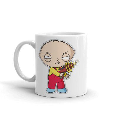 BRUH Ceramic The Family Guy Stewie Coffee Mug,White,325ml