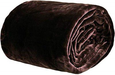 BSB HOME® Blankets|| 3000 TC Super Soft Mink Single Bed Hot and Warm Blanket for Winter-Chocolate Brown (faderesistant)