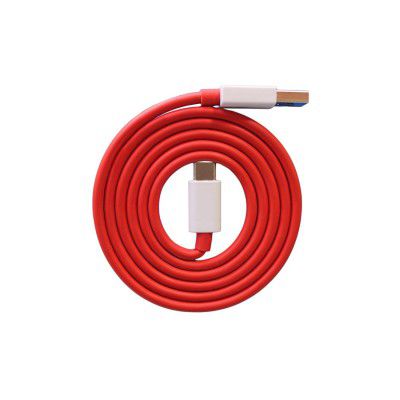 BSTOEM OnePlus Type C USB WARP/Dash Charging & Data Transfer Cable Compatible for All Type C Phone (RED) (Pack of 2)