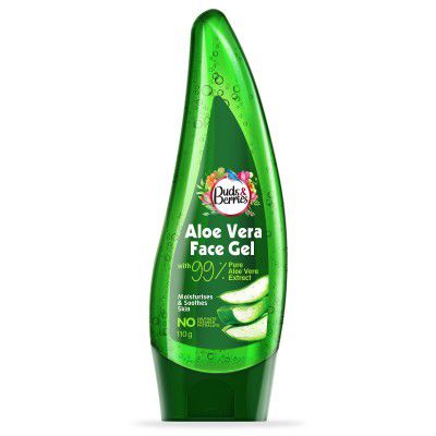 Buds & Berries Aloe Vera Face Gel With 99% Pure Aloe Vera Extracts, Multi-Purpose For Face, Body And Hair Hydration | No Paraben - 110 G