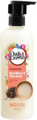 Buds & Berries Rice Water & Chia Seeds Nourishment Shampoo for Strong & Healthy Hair  (300 ml)