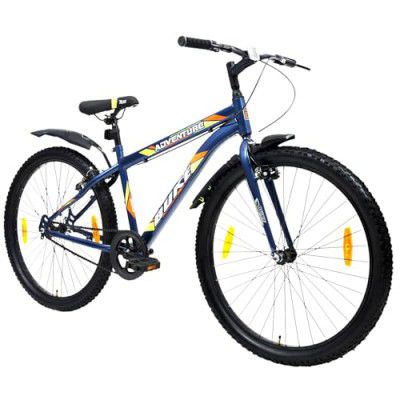 BUKE Adventure 27.5T: Glossy Blue MTB, Rigid Frame and V' Brake