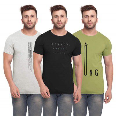 BULLMER Mens Slim Fit T-Shirt (Pack of 3)