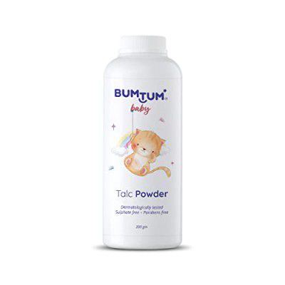 Bumtum Baby Talcum Powder with Aloe Vera, Paraben & Sulfate Free, Derma Tested 100g