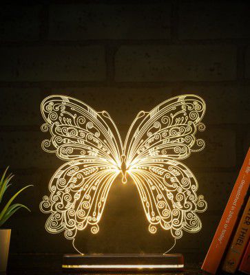 Butterfly ABS P3D Acrylic Butterfly Illusion Aesthetic LED Lightlastic Table LED Light Showpiece