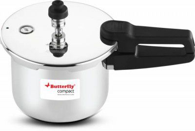 Butterfly COMPACT 2 L Induction Bottom Pressure Cooker (Stainless Steel)