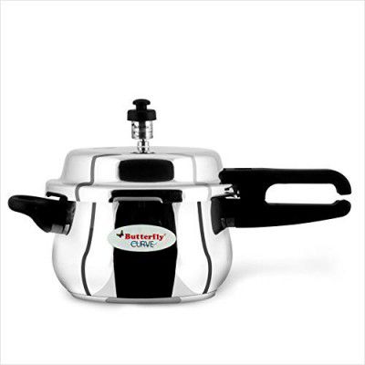 Butterfly Curve 3 Litres Pressure Cooker Silver