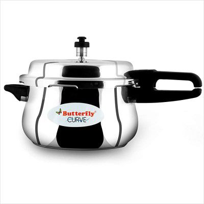 Butterfly Curve Stainless Steel Pressure Cooker, 5.5 Litre