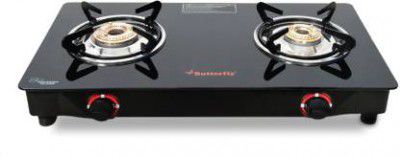 Butterfly Duo Glass Manual Gas Stove  