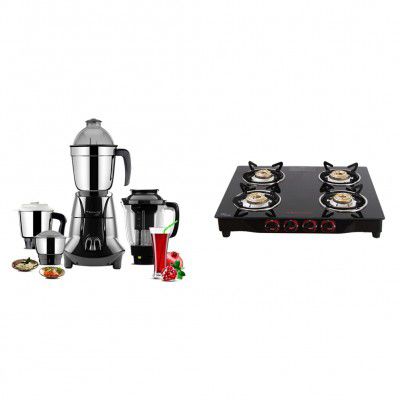 Butterfly Jet Elite 750W Mixer Grinder with Burner Gas Stove