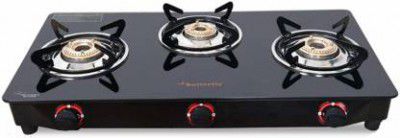 Butterfly Trio 3 Burner Glass Manual Gas Stove 