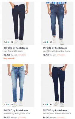 Byford By Pantaloons Jeans Minimum 70% Off | starts ₹479