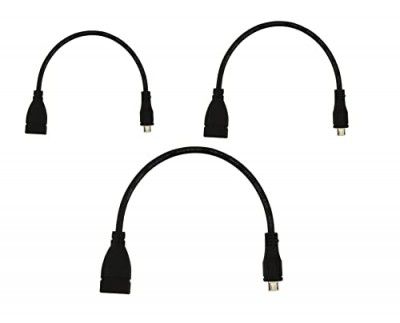 C & E 3 Pack-Micro USB OTG to USB 2.0 Adpater OTG Cable-Straight