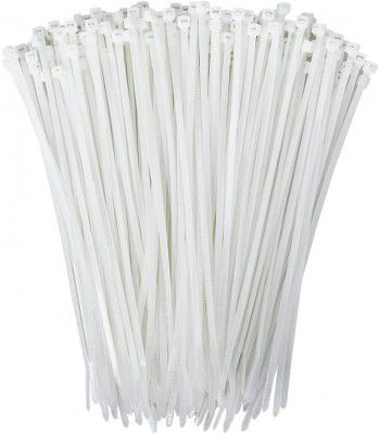 Cable Tie 8in 40 lbs, 100 pcs/pack, White