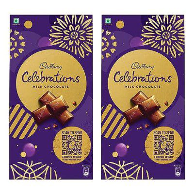 Cadbury Celebrations Premium Chocolate Gift Pack Pouch, 210 (Pack of 2)