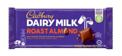 Cadbury Dairy Milk Roast Almond Bar Pouch, 165 g