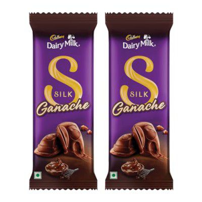 Cadbury Dairy Milk Silk Ganache Chocolate Bar, 146 g (Pack of 2)