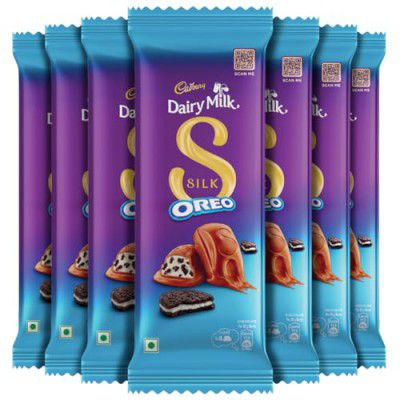 Cadbury Dairy Milk Silk Oreo Chocolate Bar, 60 grams (Pack of 7)