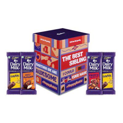 Cadbury Dairy Milk Surprise Gift Box with Free Rakhi, 144 g