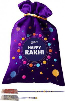 Cadbury Silk Kids Rakhi Special Potli Assorted Gift Box  (Gold, Purple)