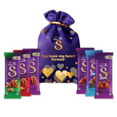 Cadbury Silk Valentines Potli Gift Pack, 343 g