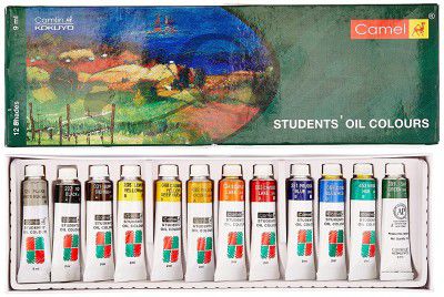 Camel Student Oil Color Box - 9ml Tubes 12 Shades