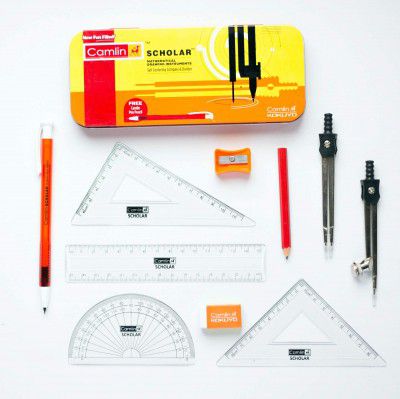 Camlin Kokuyo Scholar Mathematical Drawing Instruments FREE camlin pen pencil