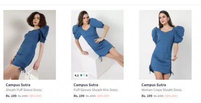 Campus Sutra Women Clothing at FLAT 90% OFF