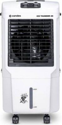 Candes 40 L Room/Personal Air Cooler  (White & Black, Ice Thunder 40Ltr With High Speed Fan,Ice Chamber,Dust Filter, Cooler for Home)