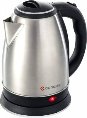 Candes Boiler Electric Kettle (2 L, Silver Black)