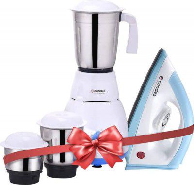 Candes Imperial+Iron Imperial+EI 550 W Mixer Grinder (3 Jars, White)