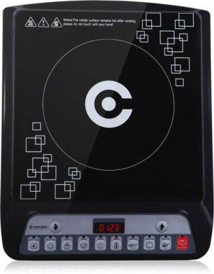 Candes Platino 1400W Induction Cooktop  (Black, Push Button)