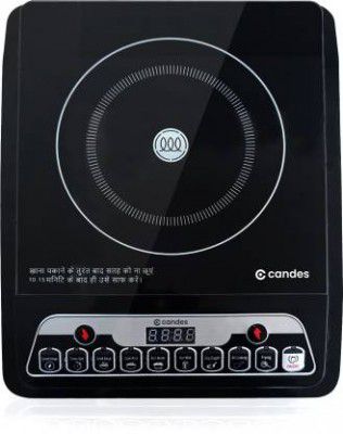 Candes Rage 1800W Induction Cooktop  (Black, Push Button)