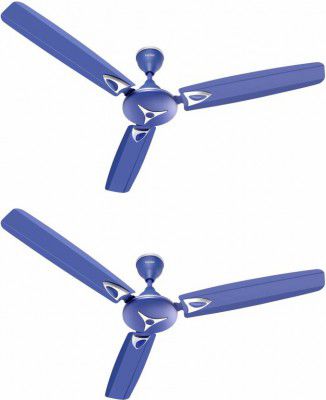 Candes STAR 3 Star 1200 mm Ultra High Speed 3 Blade Ceiling Fan (Blue, Pack of 2)